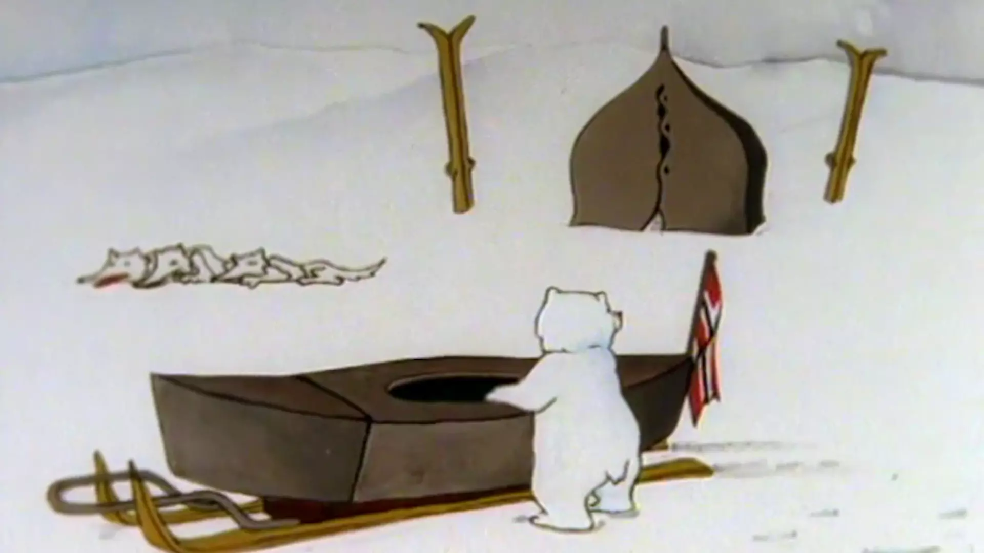 Beskrivende bilde relatert til innholdet i filmen "Turen til Nordpolen"