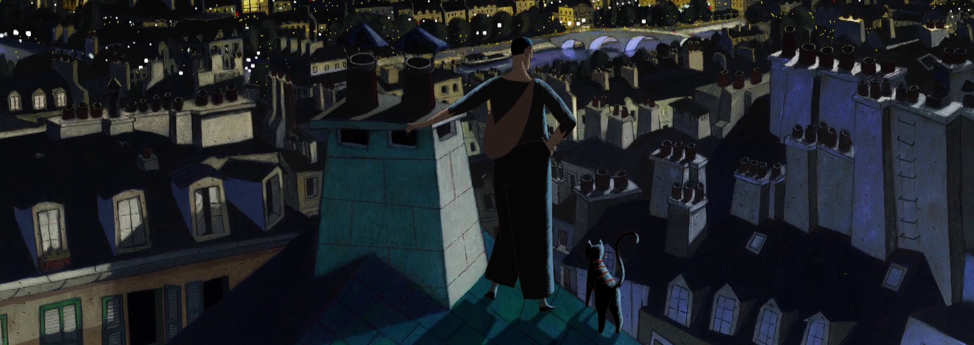 Beskrivende bilde relatert til innholdet i filmen "En katt i Paris"