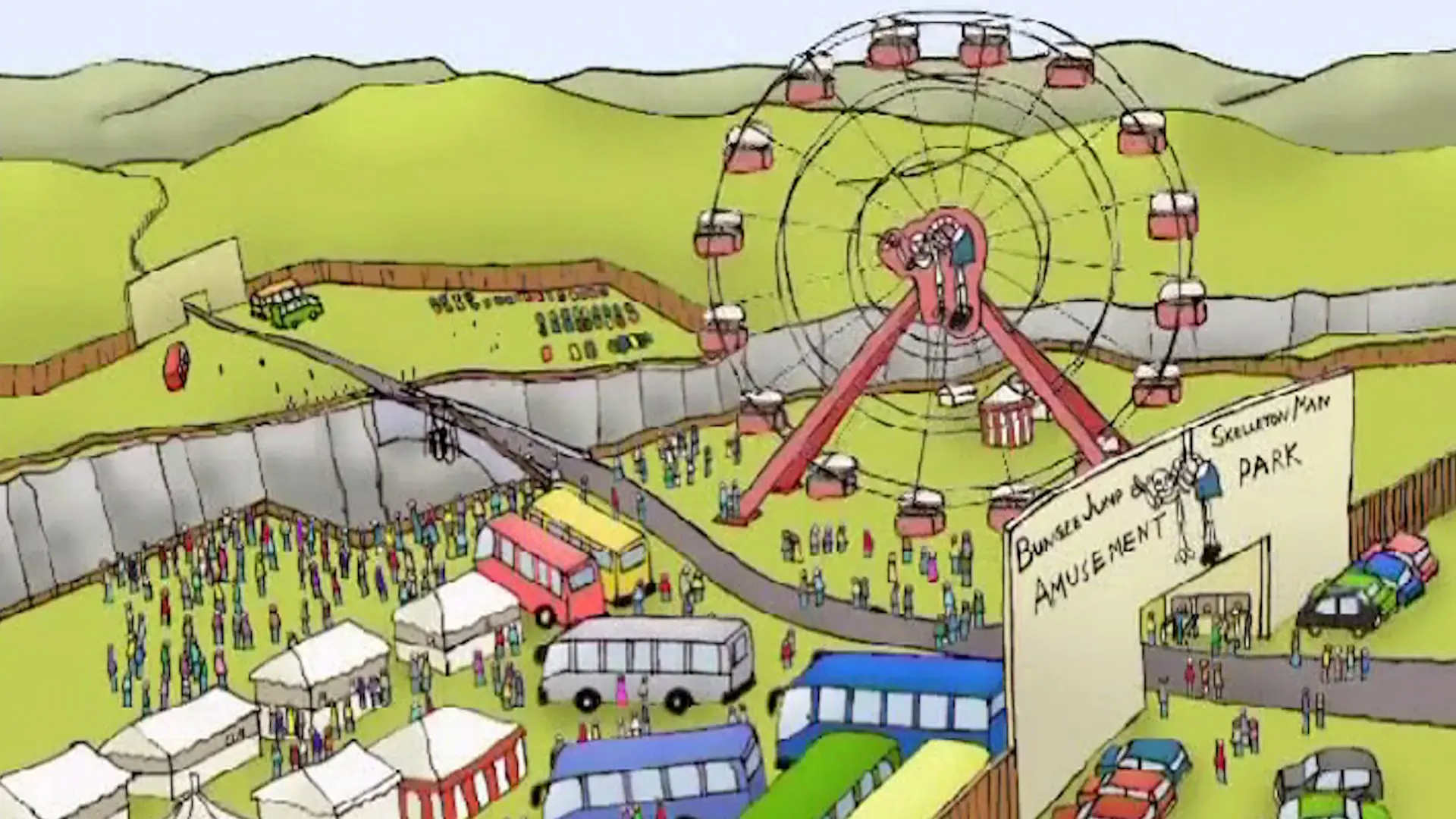 Beskrivende bilde relatert til innholdet i filmen "bungee jump skeleton man, The"