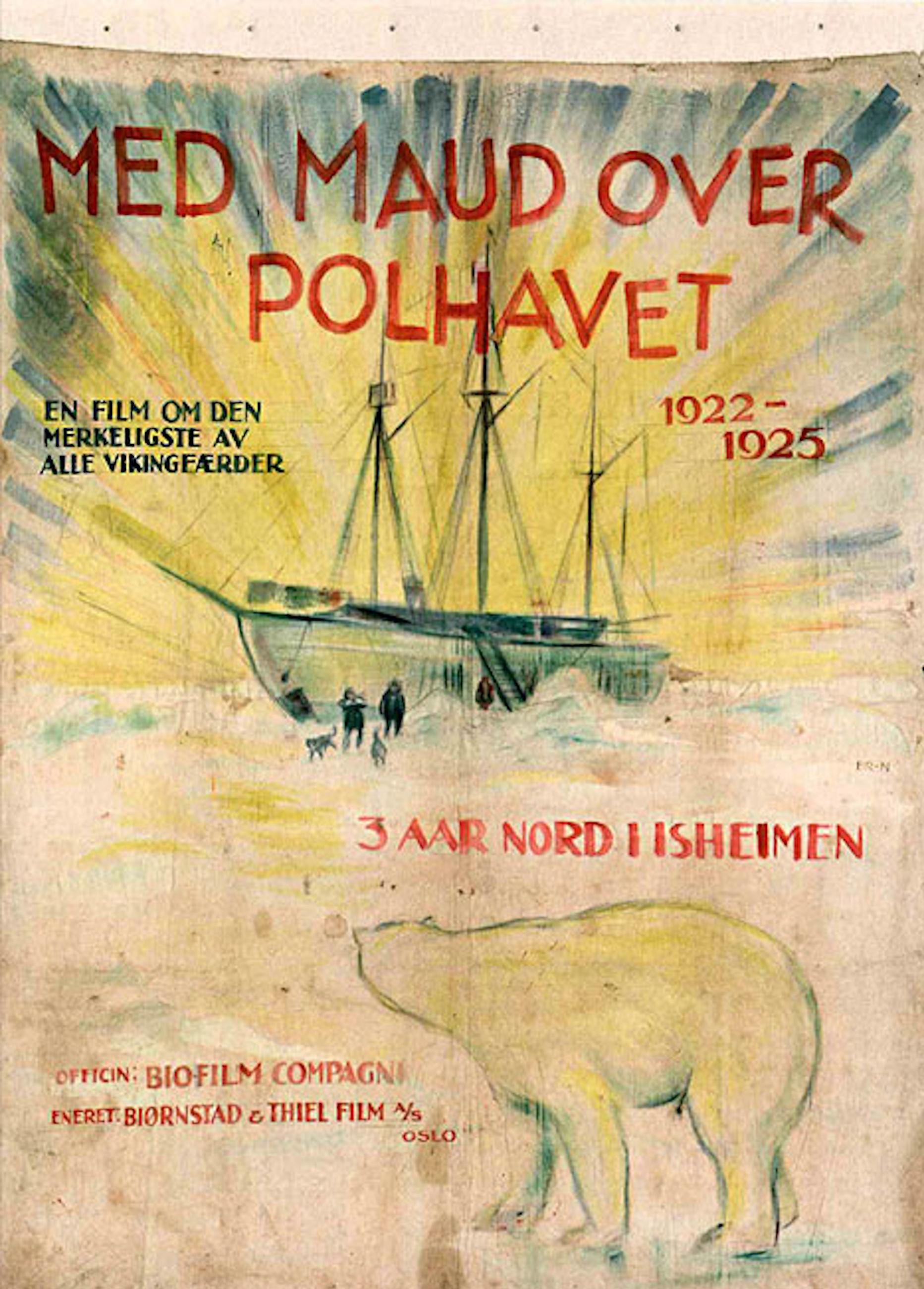 Beskrivende bilde relatert til innholdet i filmen "Med Maud over Polhavet"