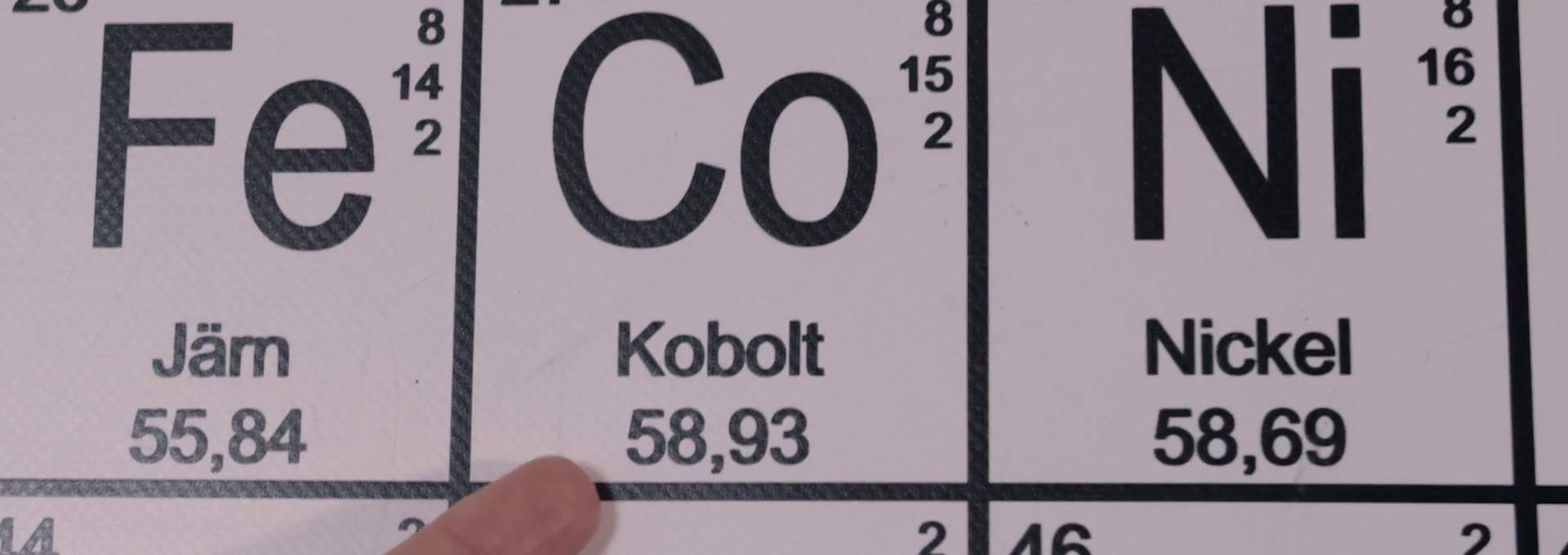 Beskrivende bilde relatert til innholdet i filmen "Grunnstoffet - Kobolt"
