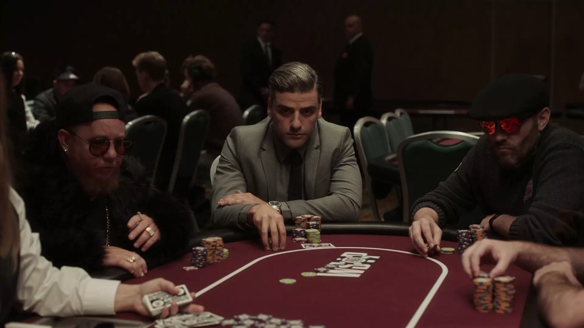 Beskrivende bilde relatert til innholdet i filmen "The Card Counter"