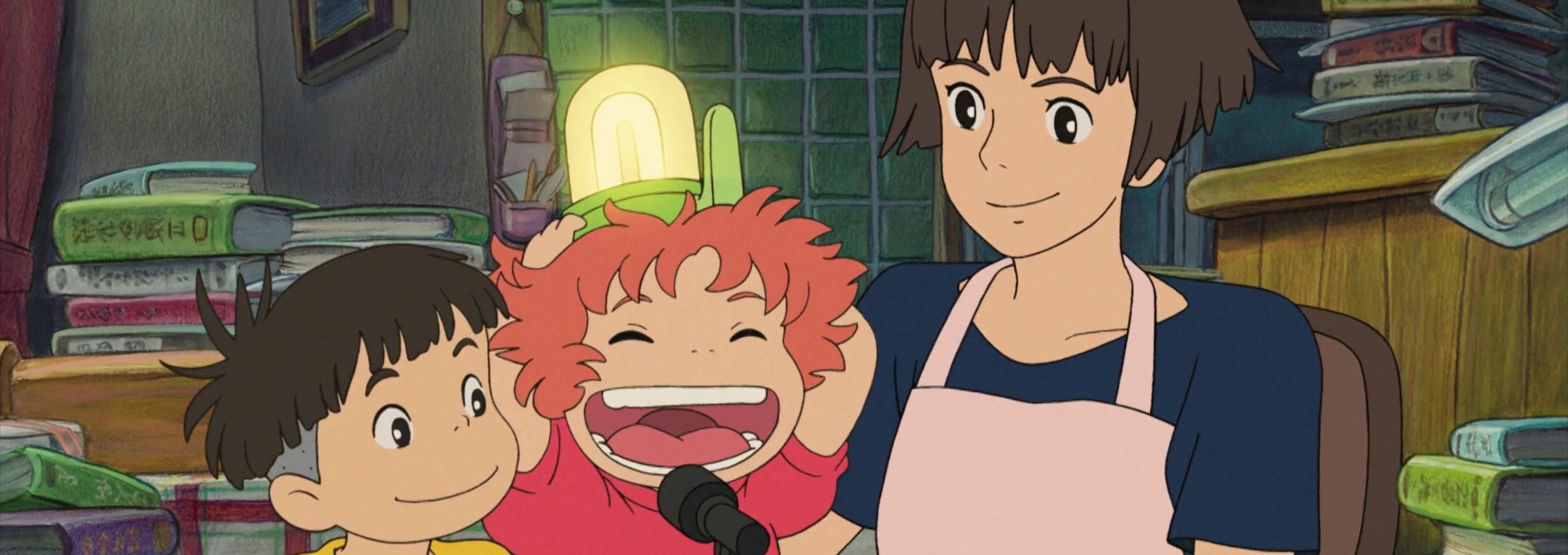 Beskrivende bilde relatert til innholdet i filmen "Ponyo på klippen ved havet"