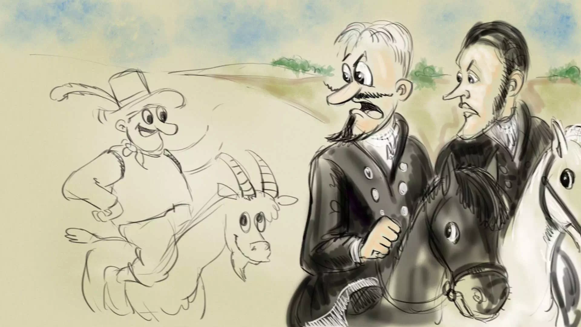 Beskrivende bilde relatert til innholdet i filmen "H.C.Andersens eventyr - Kloss-Hans"