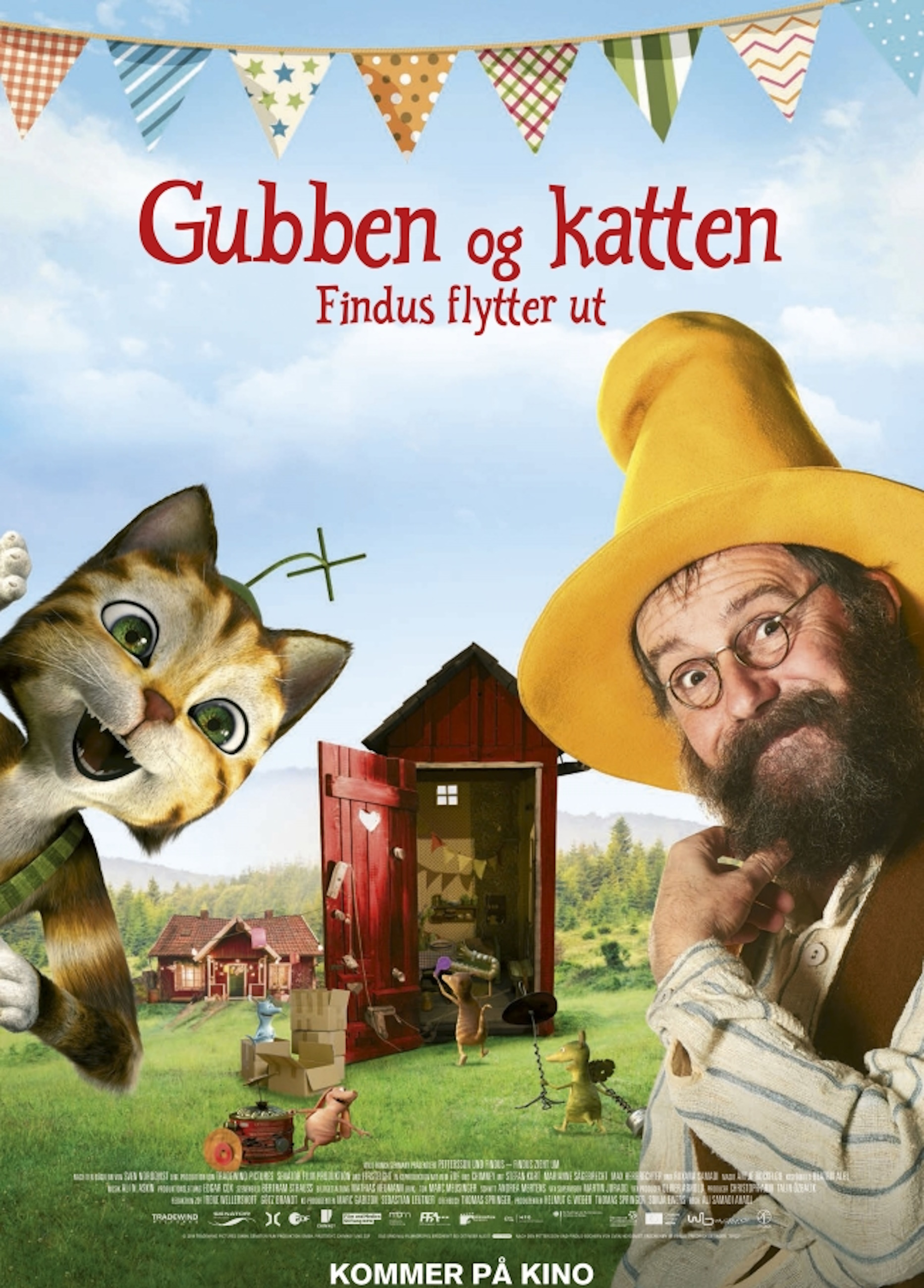 Beskrivende bilde relatert til innholdet i filmen "Gubben og Katten: Findus Flytter ut"