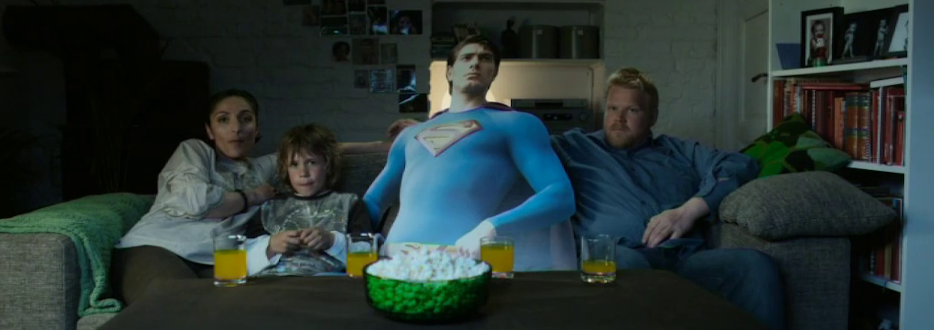 Beskrivende bilde relatert til innholdet i filmen "Min pappa av papp"