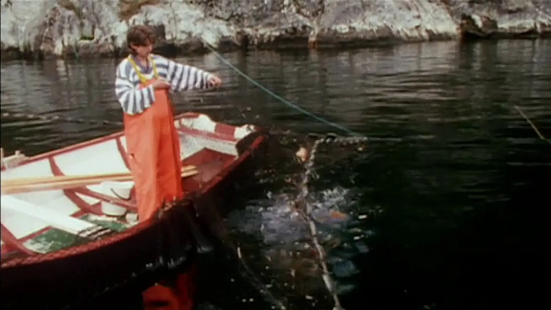 Beskrivende bilde relatert til innholdet i filmen "Laksefiskerne"