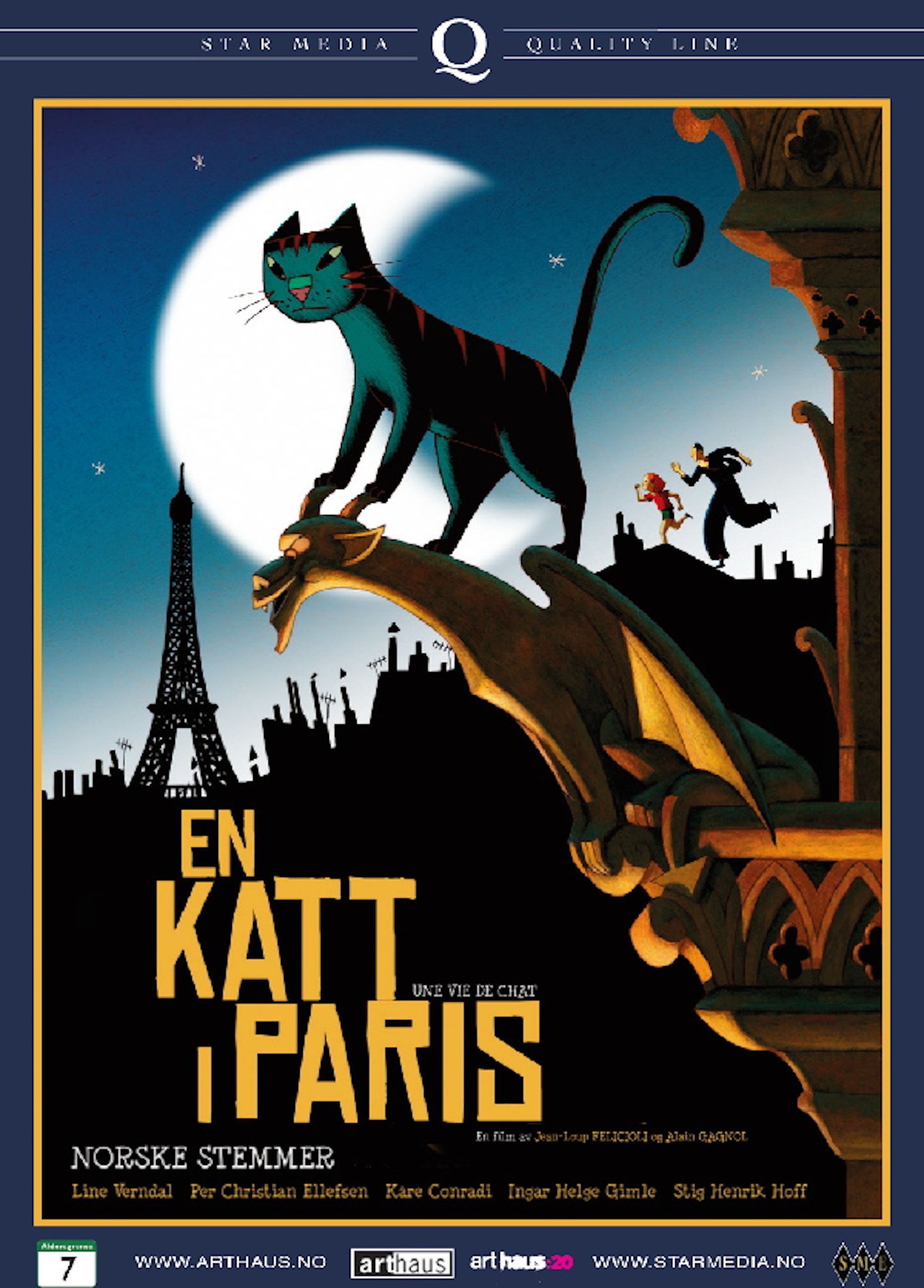 Beskrivende bilde relatert til innholdet i filmen "En katt i Paris"