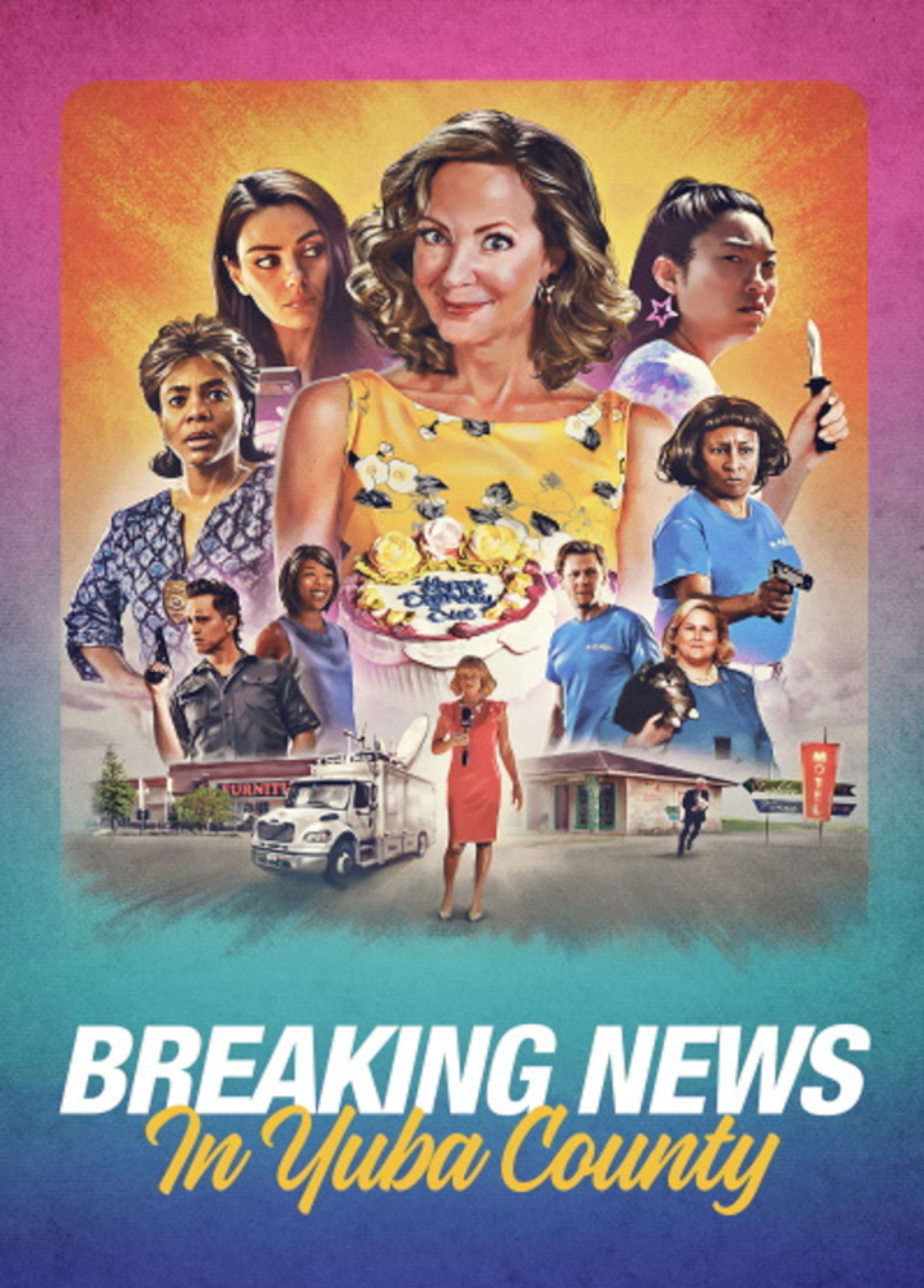 Beskrivende bilde relatert til innholdet i filmen "Breaking News in Yuba County"