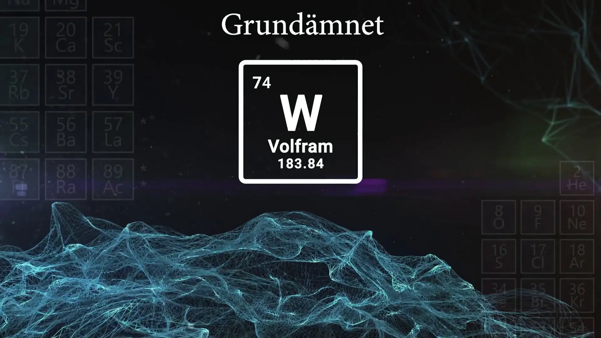 Beskrivende bilde relatert til innholdet i filmen "Grunnstoffet - Volfram"
