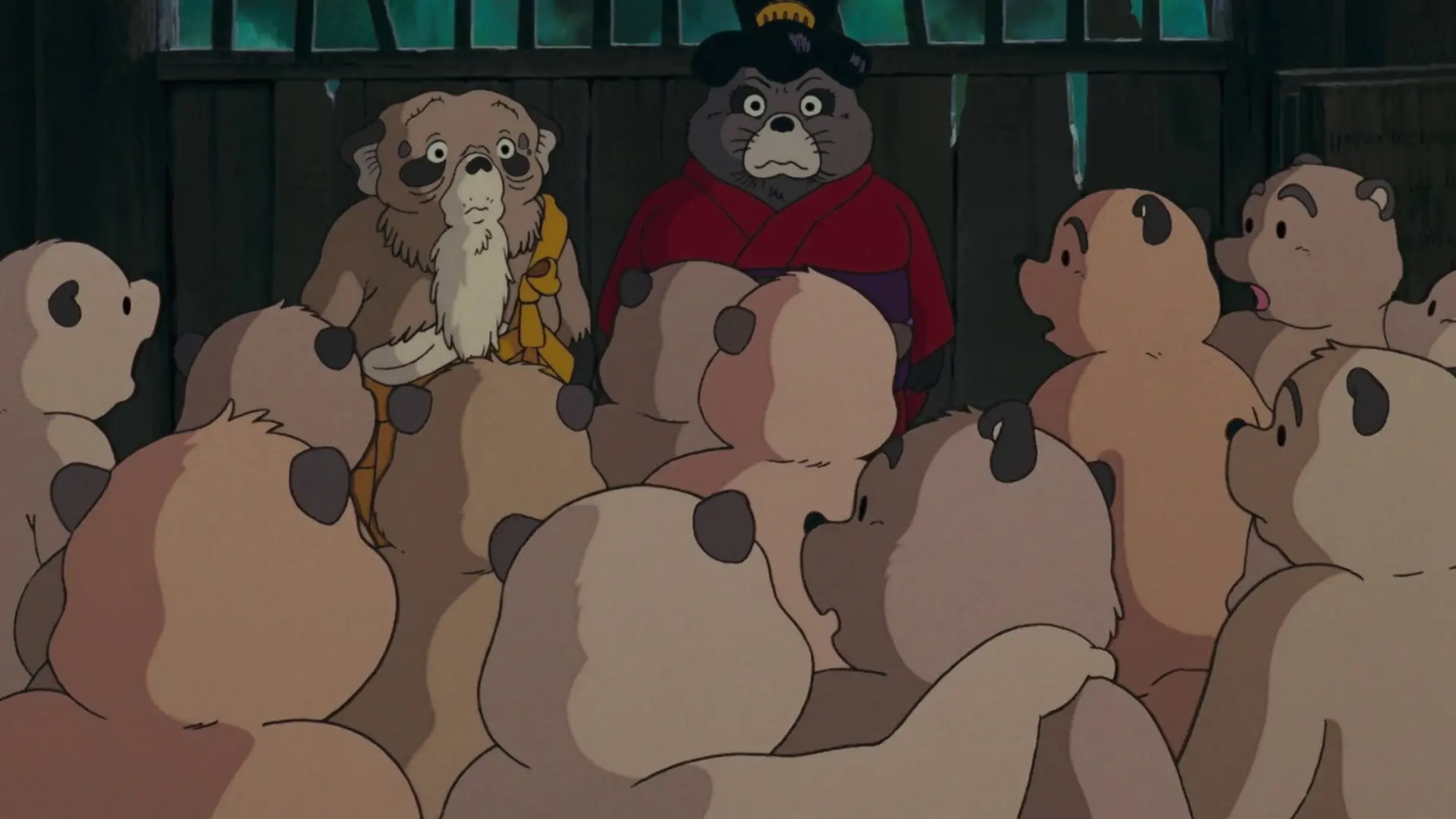 Beskrivende bilde relatert til innholdet i filmen "Pom Poko"