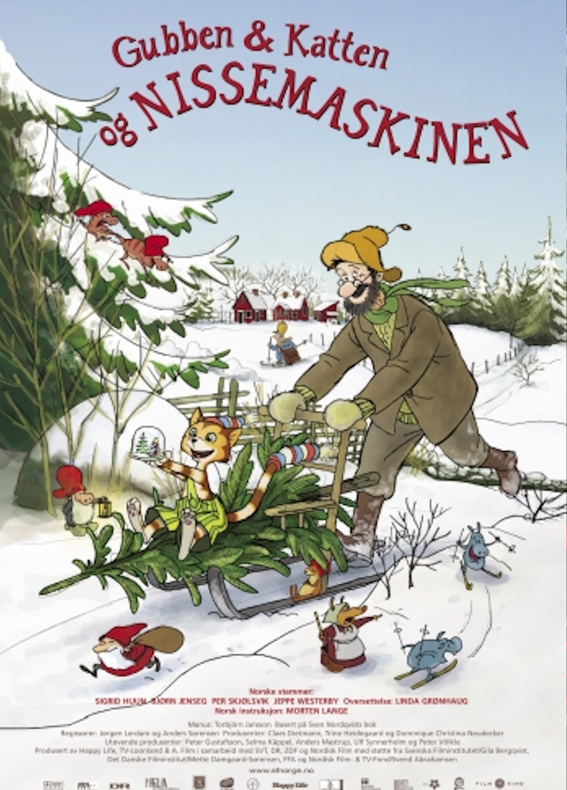 Beskrivende bilde relatert til innholdet i filmen "Gubben & Katten og Nissemaskinen"