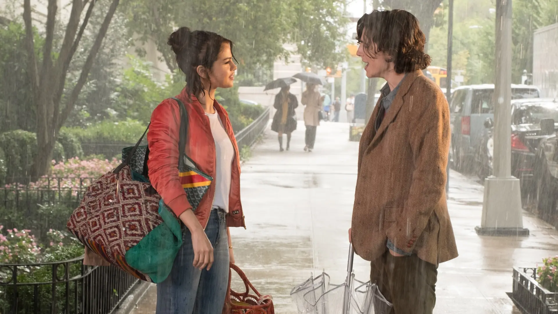 Beskrivende bilde relatert til innholdet i filmen "A Rainy Day in New York"