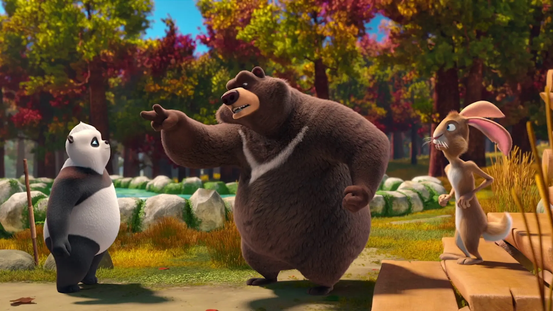 Beskrivende bilde relatert til innholdet i filmen "Panda & vennene: Et vilt eventyr"