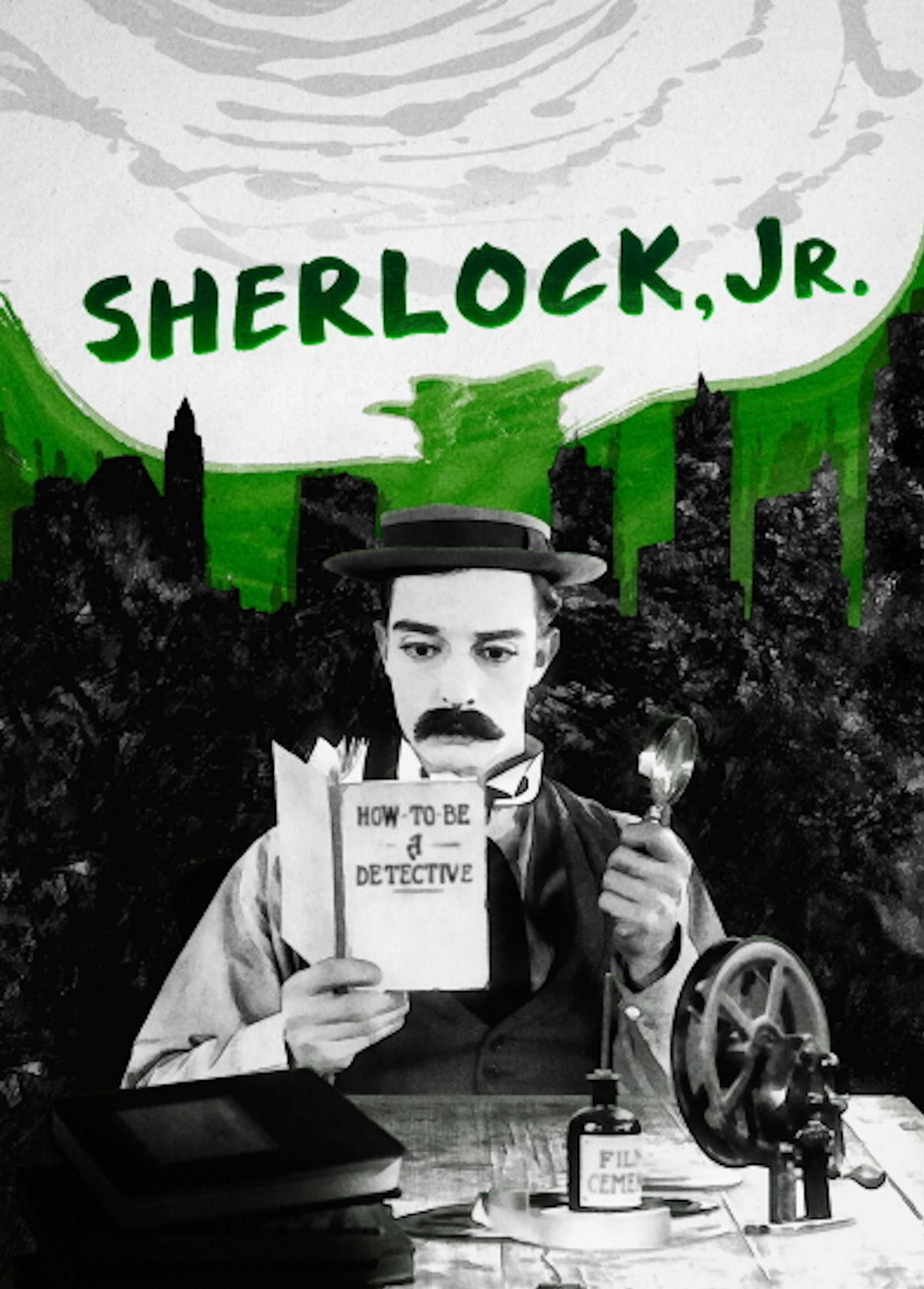 Beskrivende bilde relatert til innholdet i filmen "Sherlock JR."