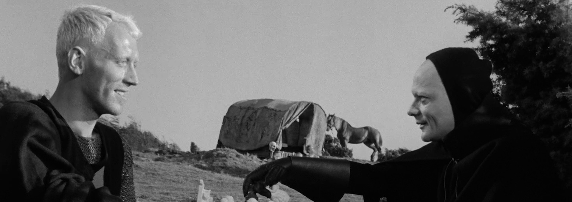 Beskrivende bilde relatert til innholdet i filmen "Det syvende innseglet"