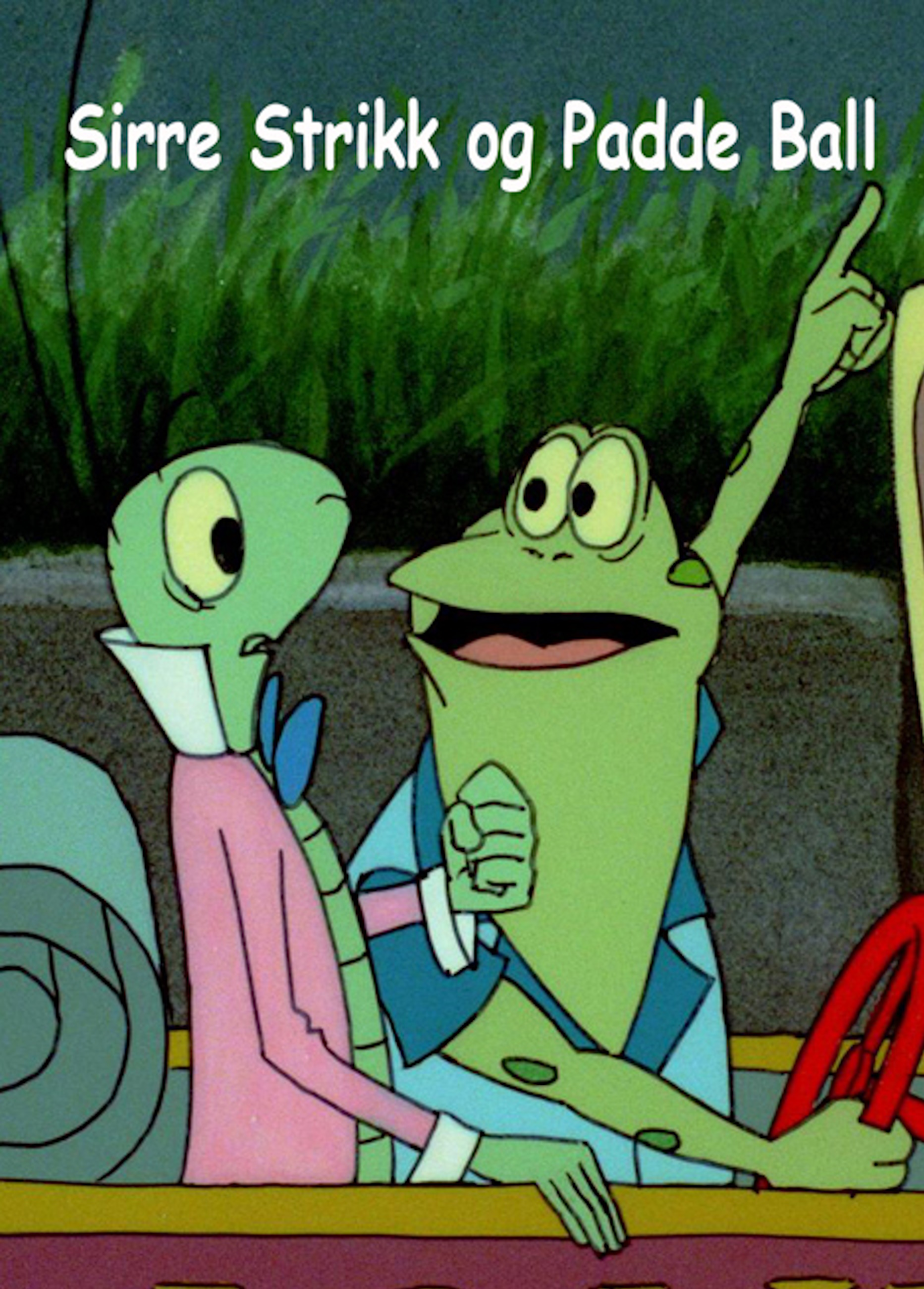 Beskrivende bilde relatert til innholdet i filmen "Sirre Strikk og Padde Ball"