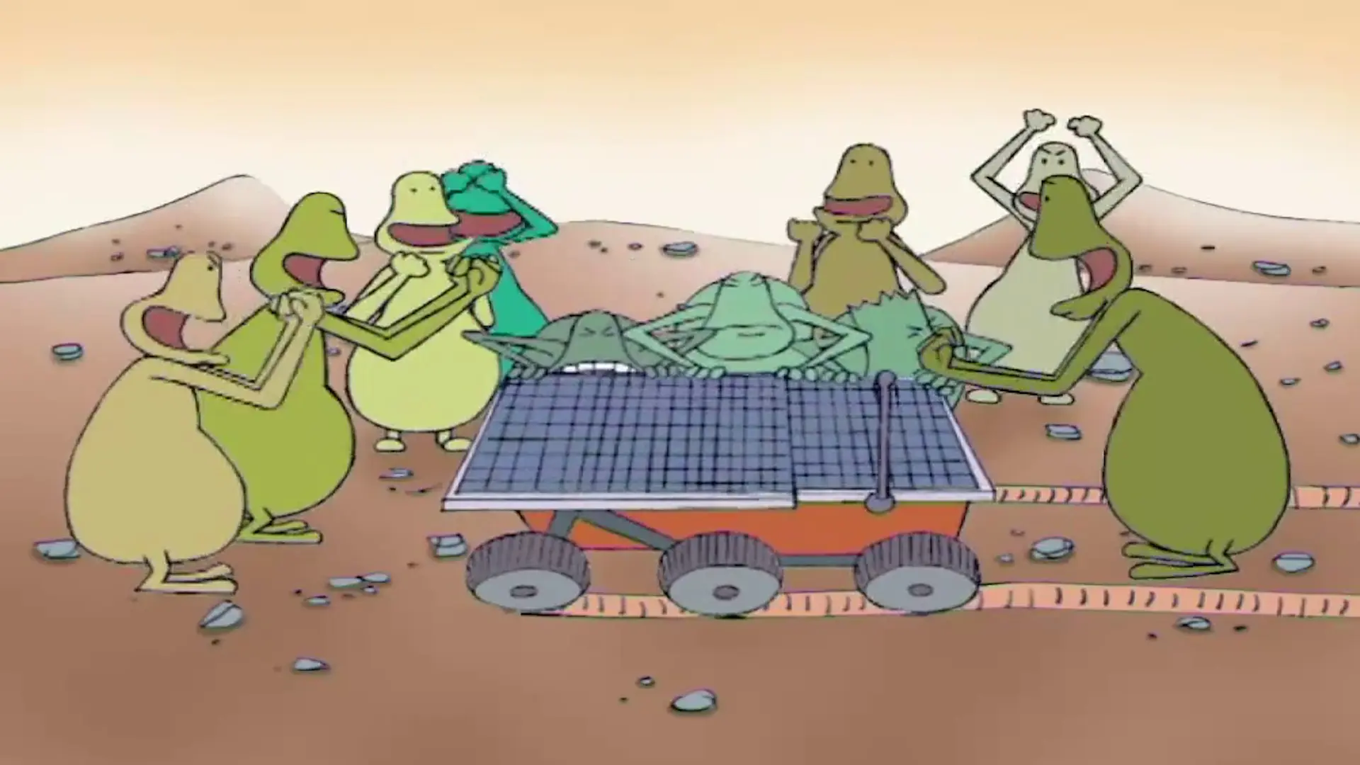 Beskrivende bilde relatert til innholdet i filmen "Pimpin' planet Mars"
