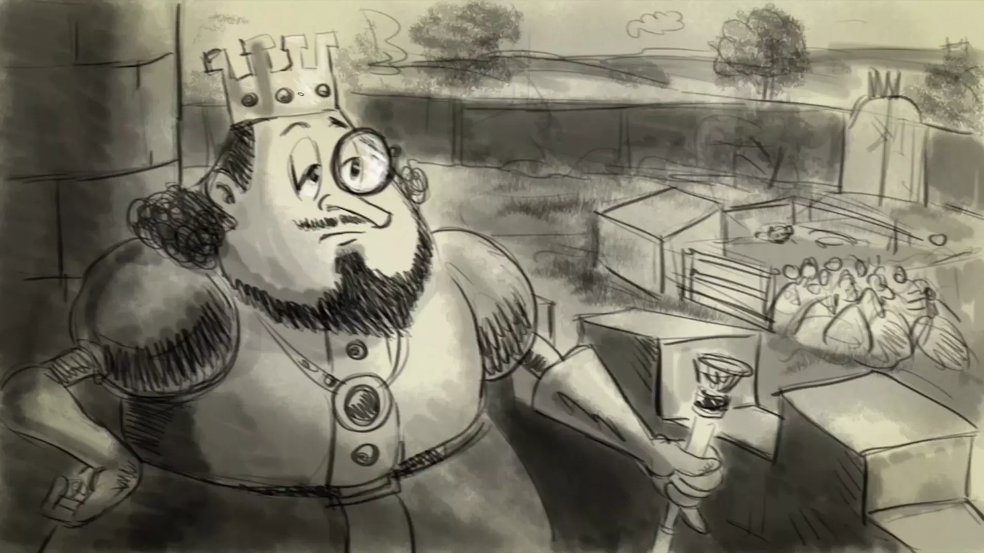 Beskrivende bilde relatert til innholdet i filmen "H.C.Andersens eventyr - Grisepasseren"