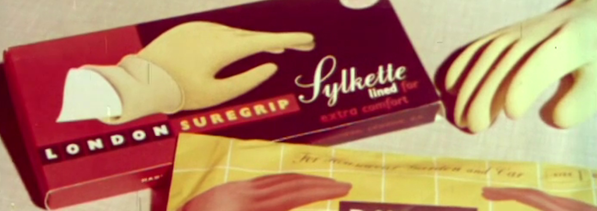 Beskrivende bilde relatert til innholdet i filmen "Durex og London gummihansker : reklame"