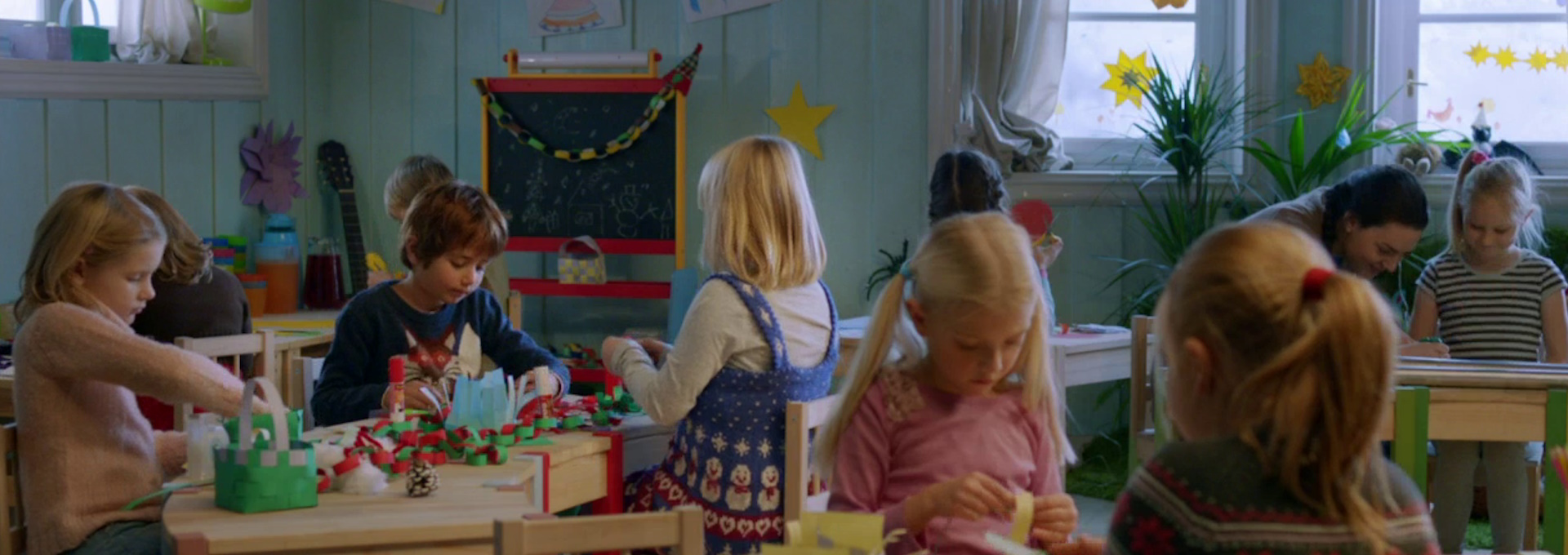 Beskrivende bilde relatert til innholdet i filmen "Karsten og Petras vidunderlige jul"