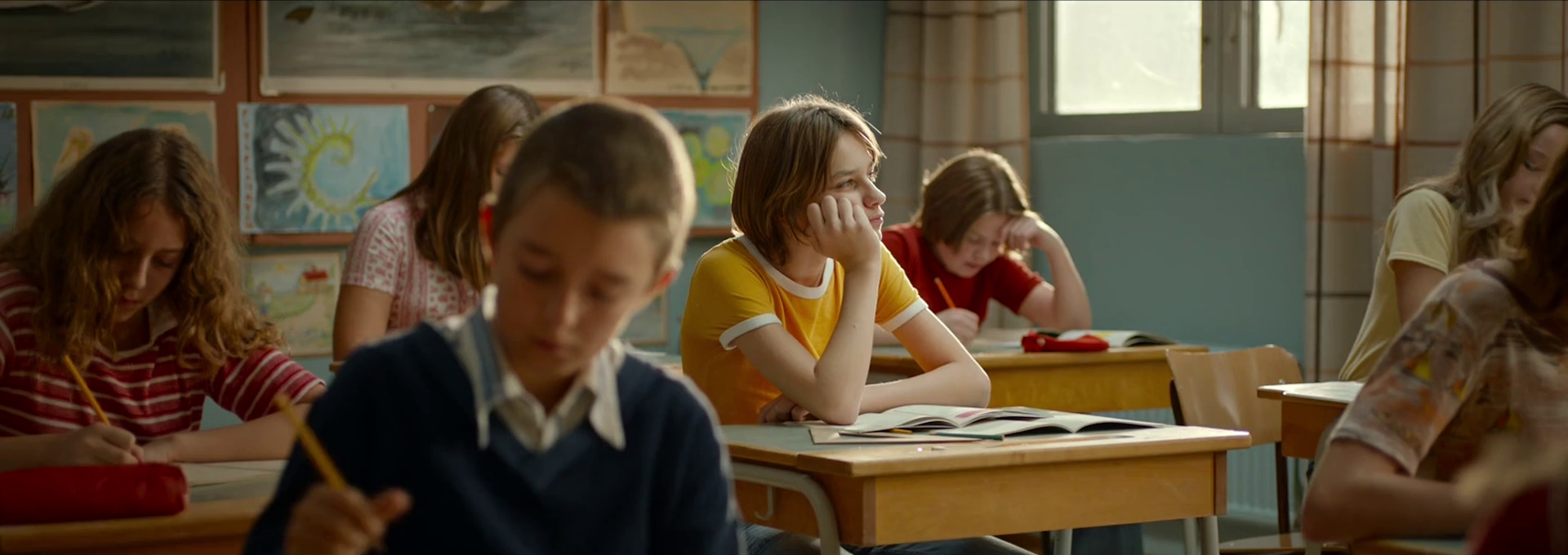Stillbilde fra filmscene i klasserommet
