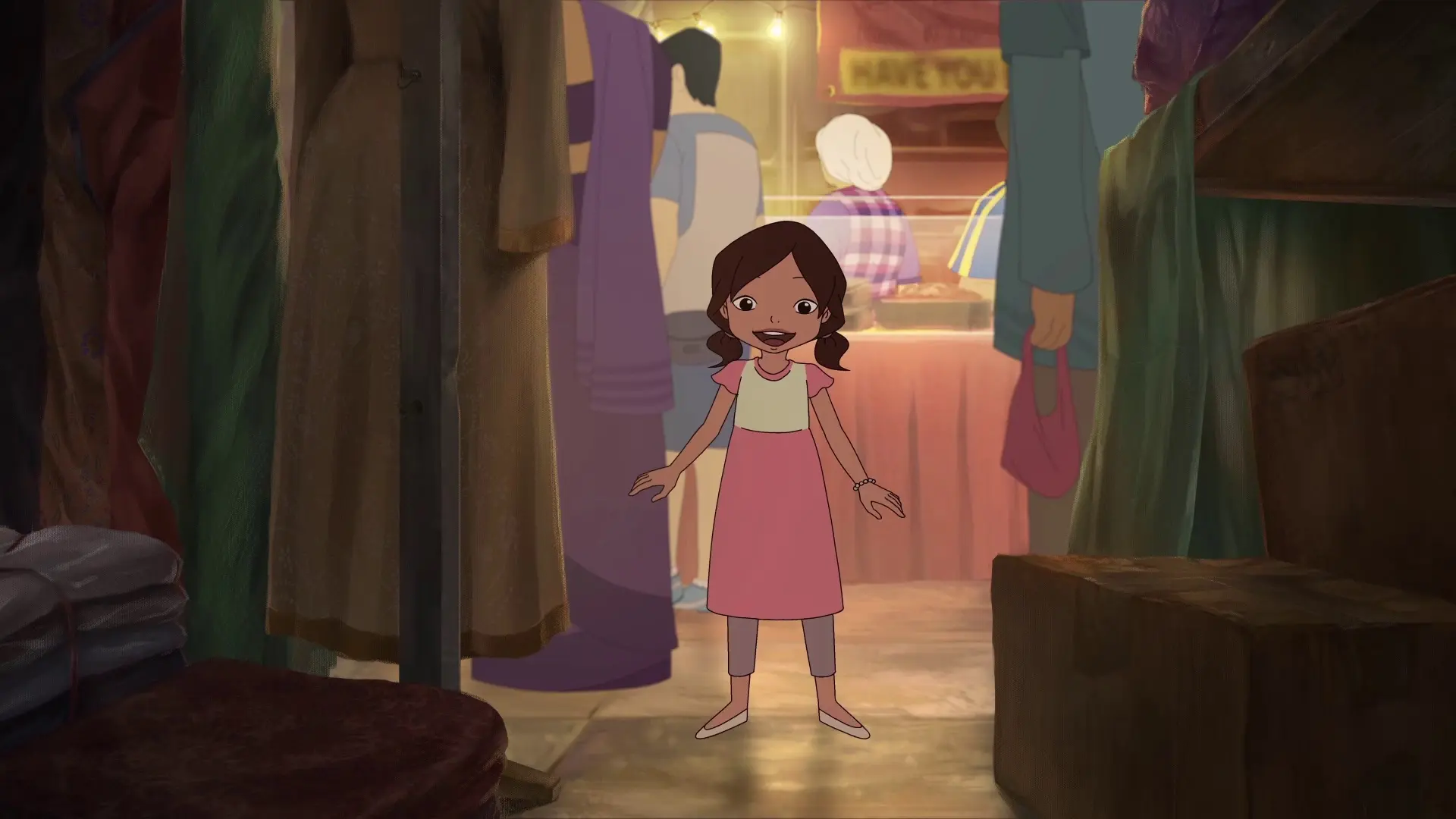 Beskrivende bilde relatert til innholdet i filmen "The Girl and the Cat"