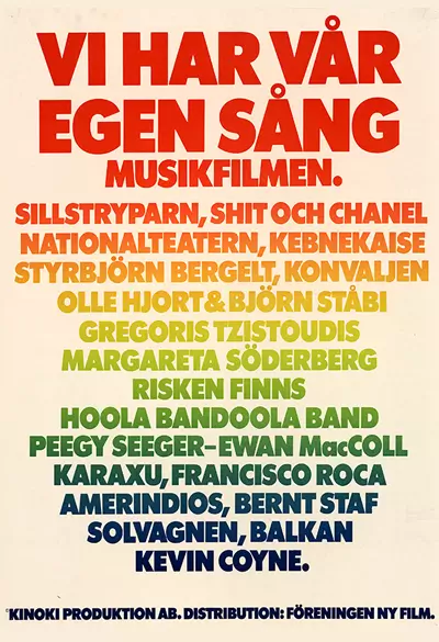 Vi har vår egen sång - Musikfilmen Poster