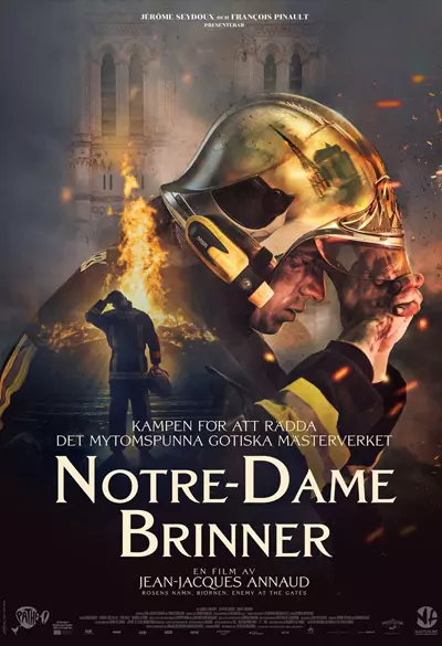 Notre-Dame brinner  Poster