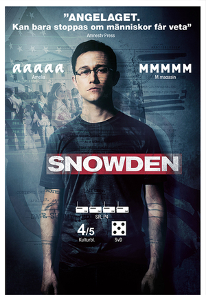 Snowden filmplakat