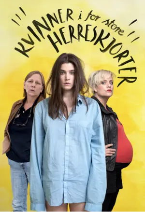 Kvinner i for store herreskjorter filmplakat
