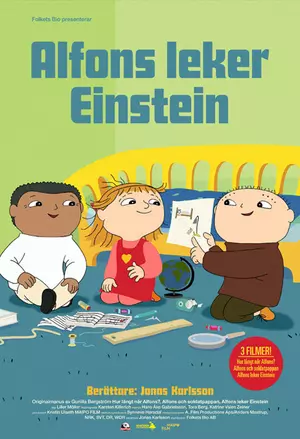 Alfons leker Einstein filmplakat