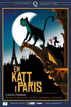 En katt i Paris filmplakat