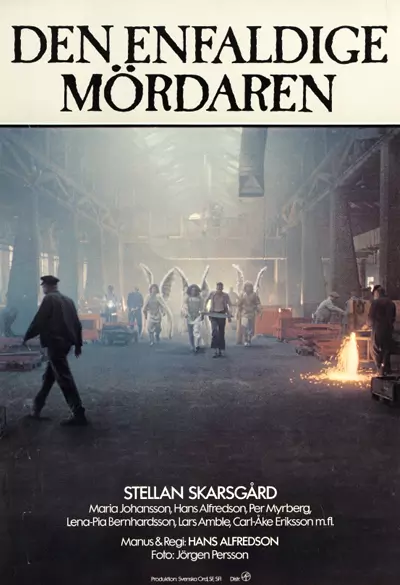 Den enfaldige mördaren Poster