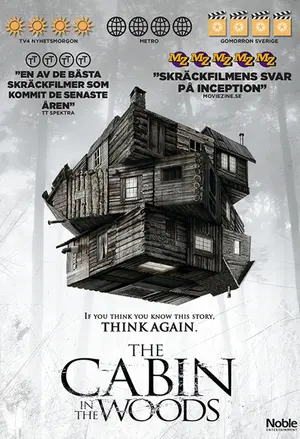 Cabin in the woods filmplakat