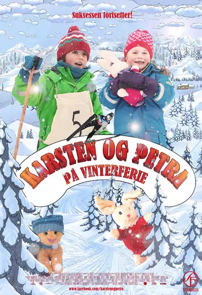 Karsten og Petra på vinterferie Poster