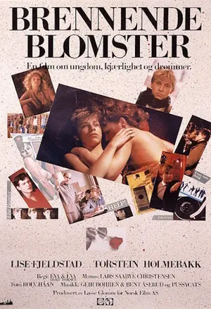 Brinnande blommor filmplakat