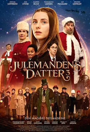 Julemandens datter 3: den magiske tidsmaskine filmplakat