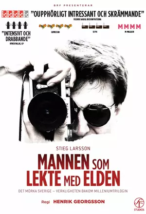 Stieg Larsson - Mannen som lekte med elden filmplakat