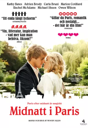 Midnight in Paris filmplakat
